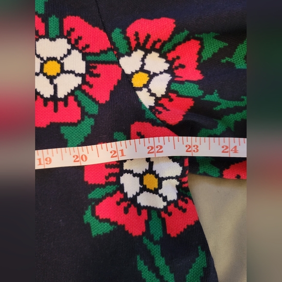 Women's Rose Print Collared Long Sleeve Rugby Shirt - Rowing Blazers 1X - Picture 7 of 7